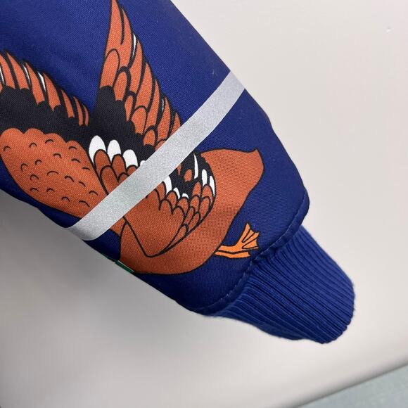 Mini Rodini K2 Wild Duck Padded Parka Winter Coat Navy 128-134 cm 7-9 - Picture 4 of 15